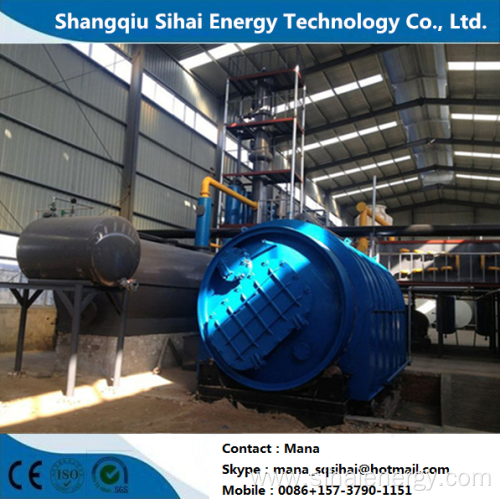 Used rubber extraction to fuel oil cracking machine